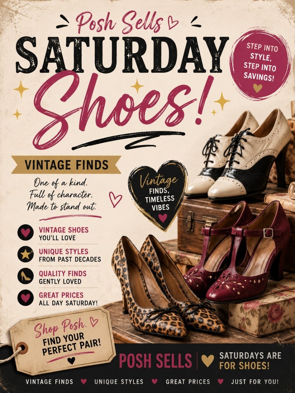 Saturdays Shoes 7/11/26 7am